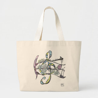 große Tasche - Efeu-Dreifach