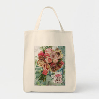 Große Tasche mit Rose und Champagner