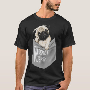 große Taschen-Mops-Hund süßes Tier Klassiker 58 T-Shirt