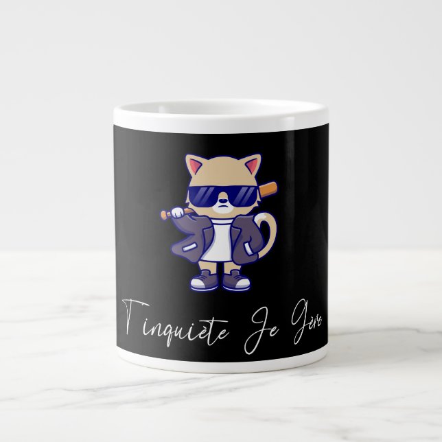 Große Tasse Humor macht dir Sorgen  (Vorderseite)