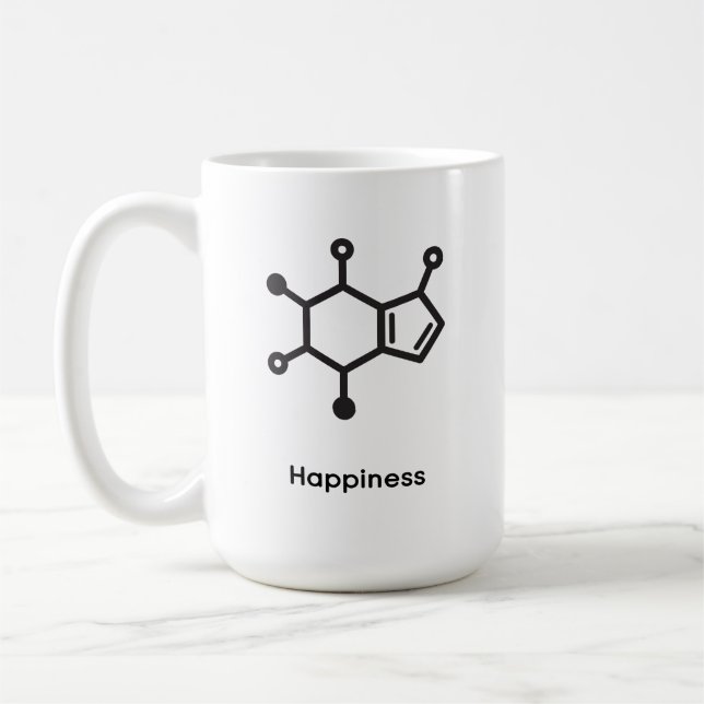Große Tasse - Koffein = Glück (Links)