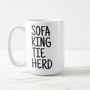 Große Tasse - Sofa King Tie Herd