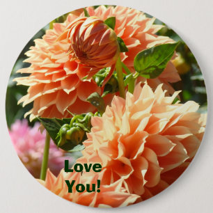 Große Tasten benutzerdefinierte Liebe Sie! Orange Button