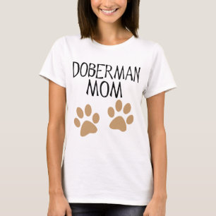 Große Tatzen-Dobermann-Mama T-Shirt