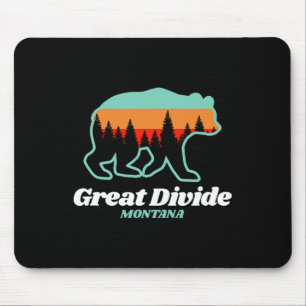 Große Teilung Montana Skifahren Snowboarden Bären Mousepad