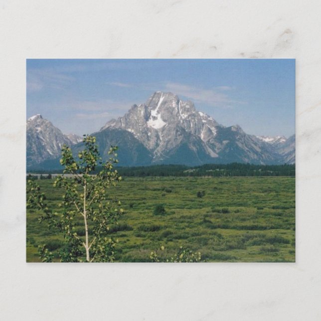 Große Tetons, Wyoming Postkarte (Vorderseite)