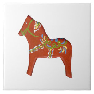 Große Tile mit Dala Pferd Fliese