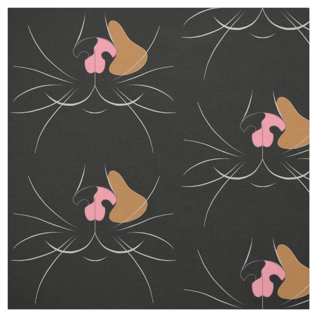 Große Tortoiseshell Katze auf schwarzem Stoff (Muster)