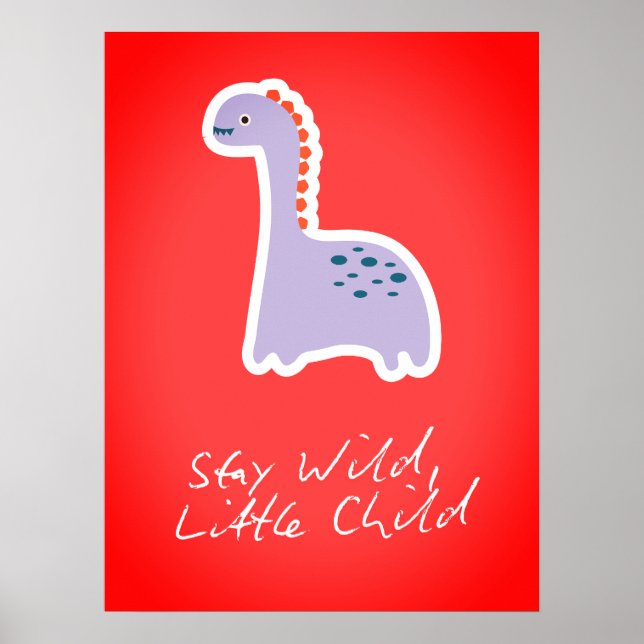 Große Träume kleines Kinderzimmer-Wandkunst Poster (Vorne)