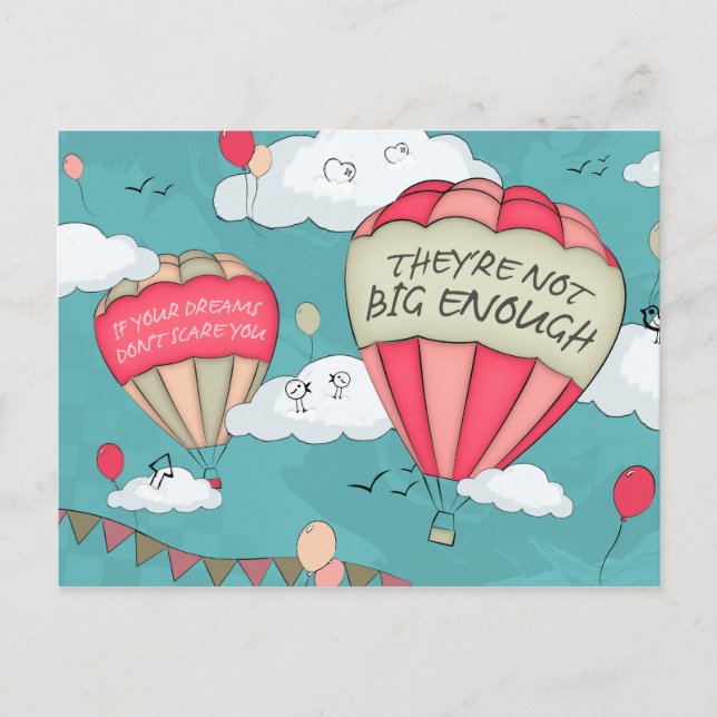 Große Träume Postkarte (Vorderseite)
