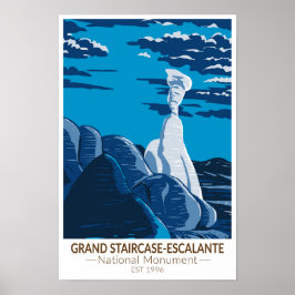 Große Treppe Escalante Nationales Monument Utah Poster