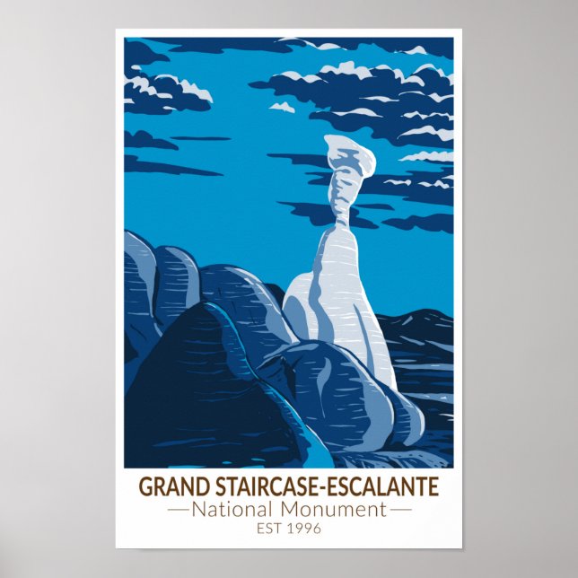 Große Treppe Escalante Nationales Monument Utah Poster (Vorne)