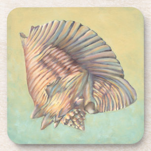 Große Tritonshorn-PastellMuschel Untersetzer