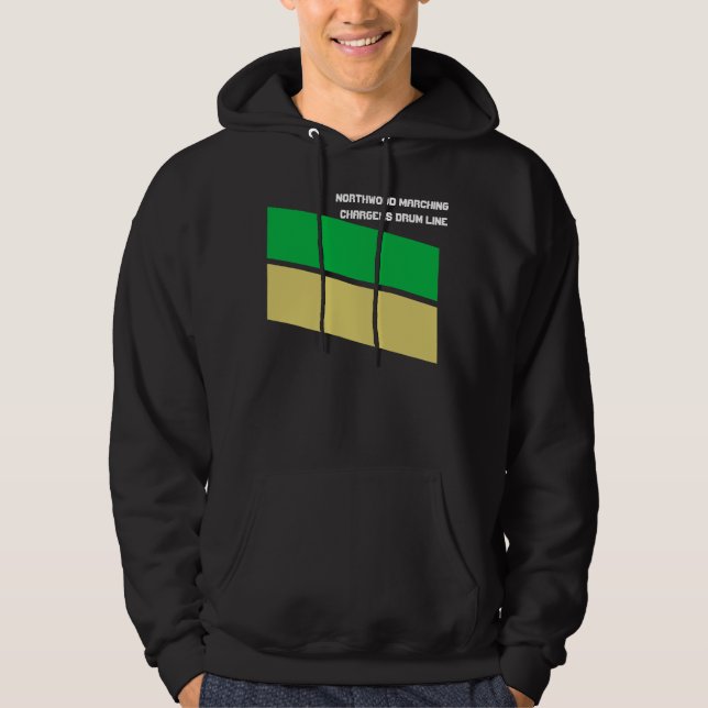 große Trommel Hoodie (Vorderseite)