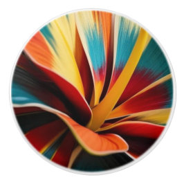 Große tropische Blume Keramikknauf