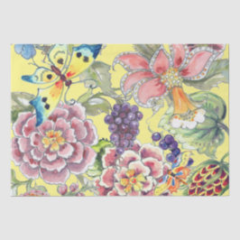 Grosse, tropische, gelbe Farbe Seidenpapier