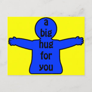 Große Umarmungen Postkarte
