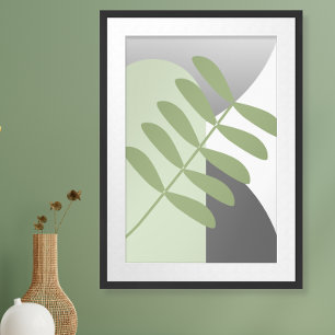 Größe und Grau Botanisch uneingerahmt Poster