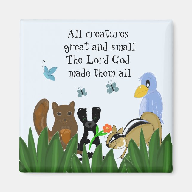 Große und kleine Kreaturen Magnet (Vorne)