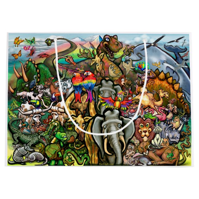 Große und kleine Tiere Geschenktüte (Vorderseite)