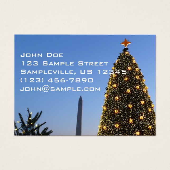 Große und kleine Weihnachtsbäume II Urlaub in DC (Vorderseite)