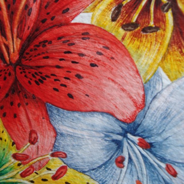 große und kühne farbenfrohe Blume Decke (Von Creator hochgeladen)