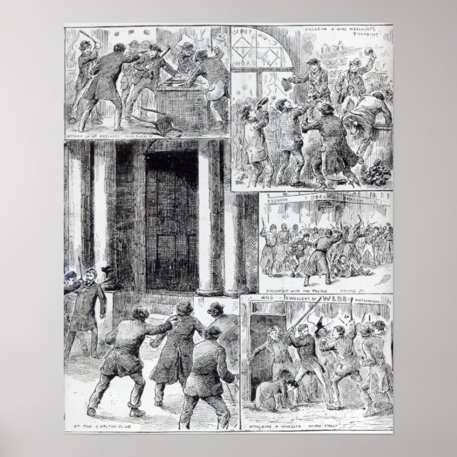 Große Unruhen in London Poster (Vorne)