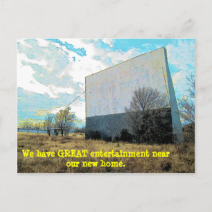 Große Unterhaltung in der Nähe - Gewohnte Adressen Ankündigungspostkarte