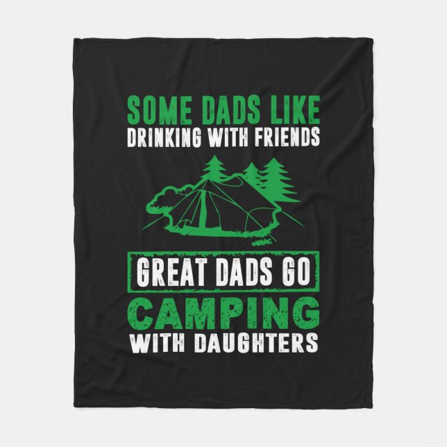 Große Vater Camping mit Daughters Fleecedecke (Vorderseite)
