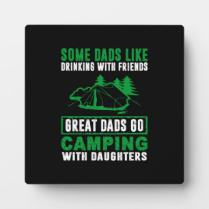Große Vater Camping mit Daughters Fotoplatte