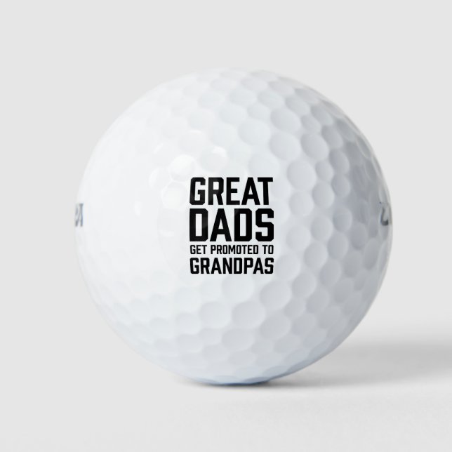 Große Vater werden zu Grandpas befördert Golfball (Vorderseite)