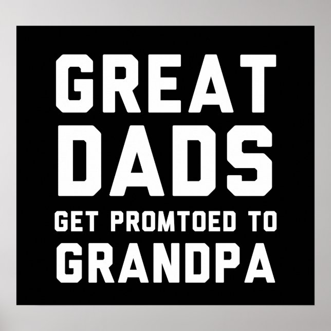 Große Vater werden zum Großvater befördert Poster (Vorne)