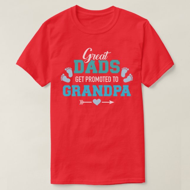 Große Vater werden zum Großvater befördert T-Shirt (Design vorne)