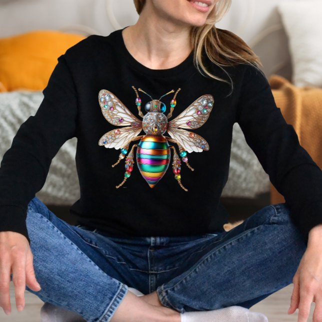 Große verzierte Biene T-Shirt (Von Creator hochgeladen)