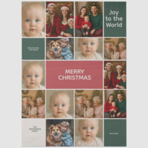 große viele Bilder Collage Weihnachten Eleganz Seidenpapier