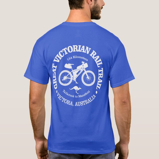 Große Viktorianische Bahnstrecke (Radfahren) T-Shirt (Rückseite)