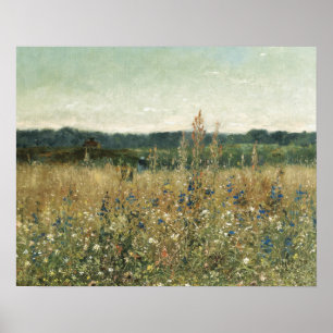 Große Vintage botanische Blätter Poster