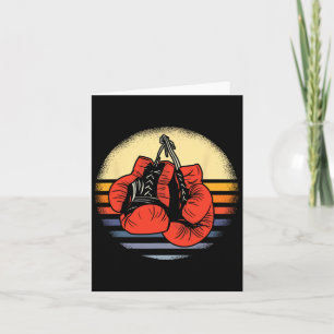 Große Vintage Boxhandschuhe Boxing Boxing Karte