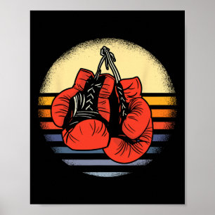 Große Vintage Boxhandschuhe Boxing Boxing Poster