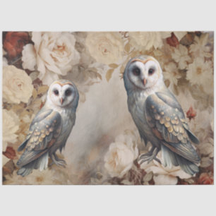 Große Vintage-inspirierte viktorianische Rosen & E Seidenpapier