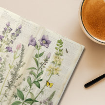 Große Vintage Wasserfarbe Natürliche Wildblume