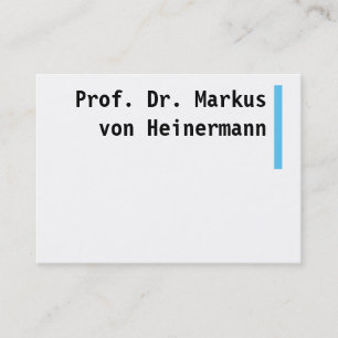 Große Visitenkarten Visitenkarte