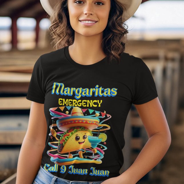 Größe von Fiesta: Margaritas-Notfall T-Shirt (Von Creator hochgeladen)