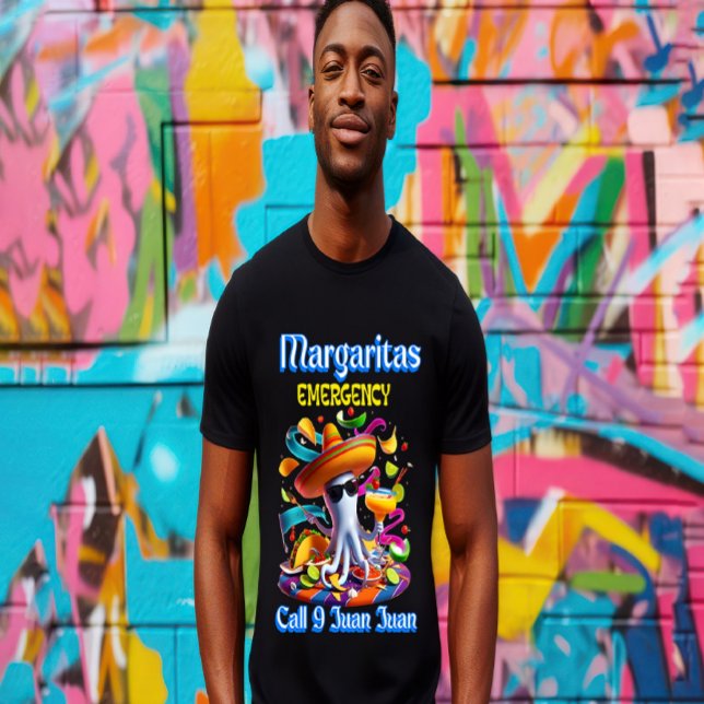 Größe von Fiesta: Margaritas-Notfall T-Shirt (Von Creator hochgeladen)