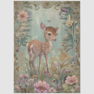 Große Waldfloristik Reindeer Decoupage Seidenpapier