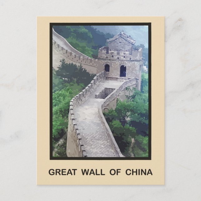 Große Wand der China Postkarte (Vorderseite)