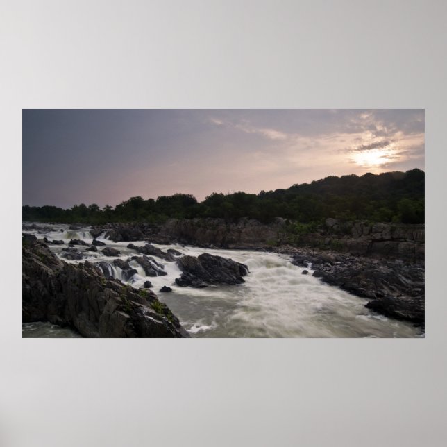 Große Wasserfälle Poster (Vorne)