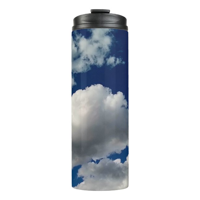 Große weiche Wolken Thermosbecher (Vorderseite)