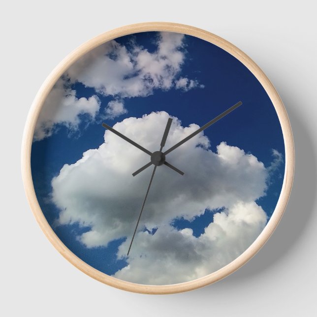 Große weiche Wolken Uhr (Vorderseite)