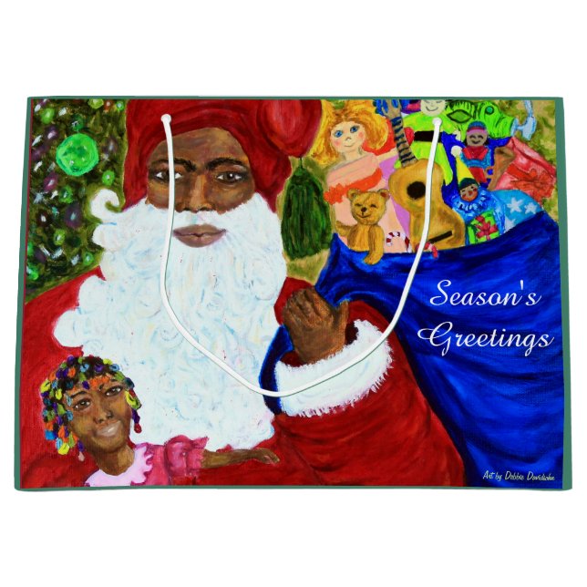 Große Weihnachtsgatter - Weihnachtsfeiertage Große Geschenktüte (Vorderseite)